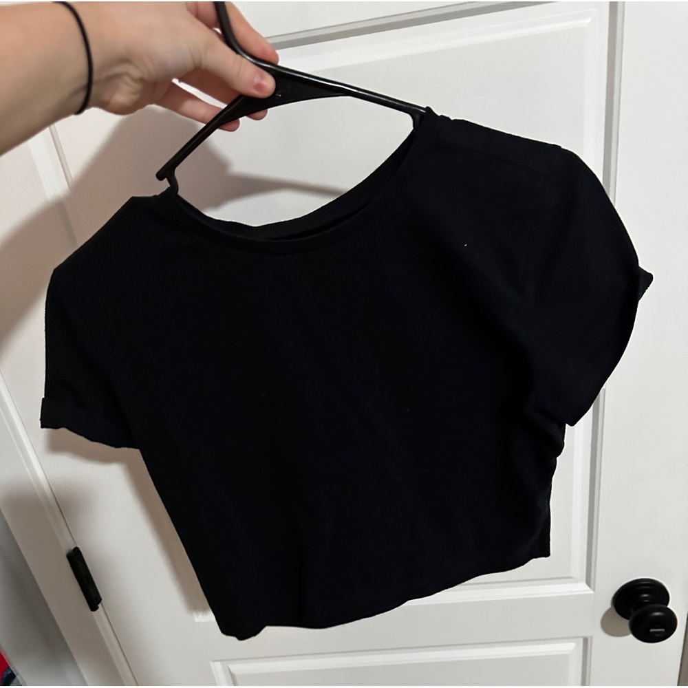Black crop top